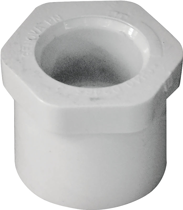 IPEX IPEX 435648 Reducing Bushing, 1 x 1/2 in, Spigot x Socket, White, SCH 40 Schedule, 150 psi Pressure