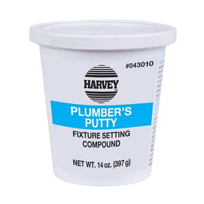 HARVEY Harvey 43010 Plumbers Putty, Solid, Off-White, 14 oz Can