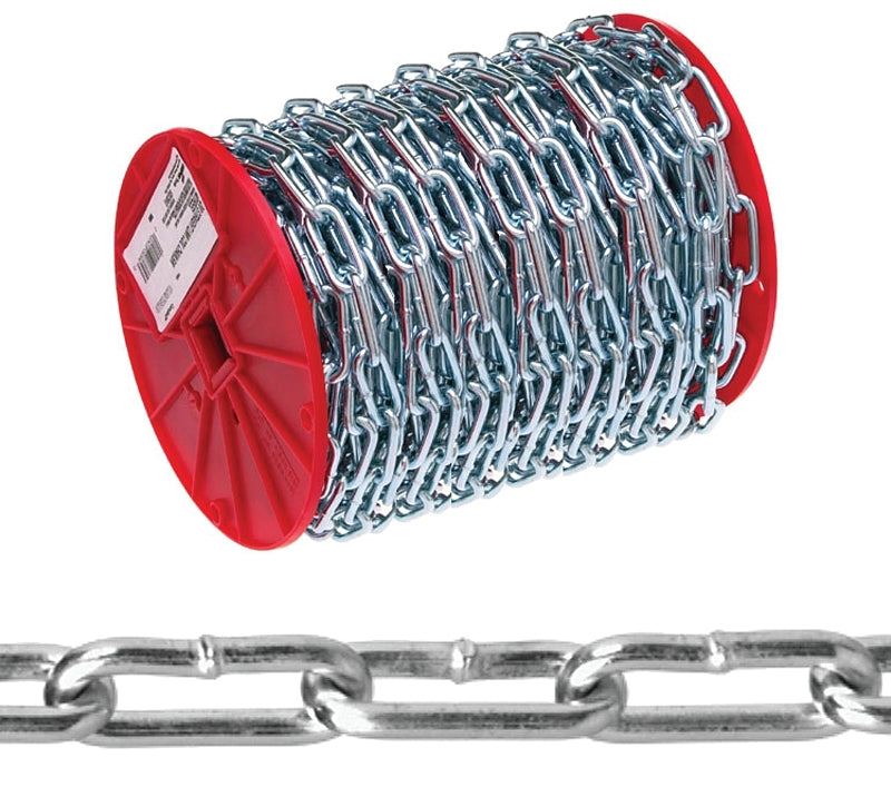 CAMPBELL CHAIN Campbell 0723627 Straight Link Coil Chain, #2/0, 125 ft L, 520 lb Working Load, Steel, Zinc HARDWARE & FARM SUPPLIES CAMPBELL CHAIN