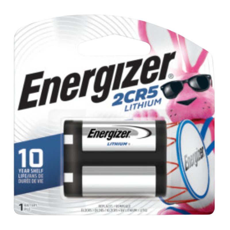 ENERGIZER BATTERY Energizer EL2CR5 Series EL2CR5BP Battery, 6 V Battery, 1500 mAh, Lithium, Manganese Dioxide ELECTRICAL ENERGIZER BATTERY