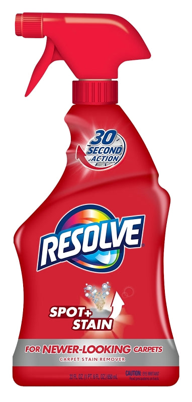 E.H. (US) LLC ACCT 7003 Resolve 1920000601 Carpet Cleaner, 22 oz Spray Bottle, Aqueous Solution, Characteristic, Pale Amber