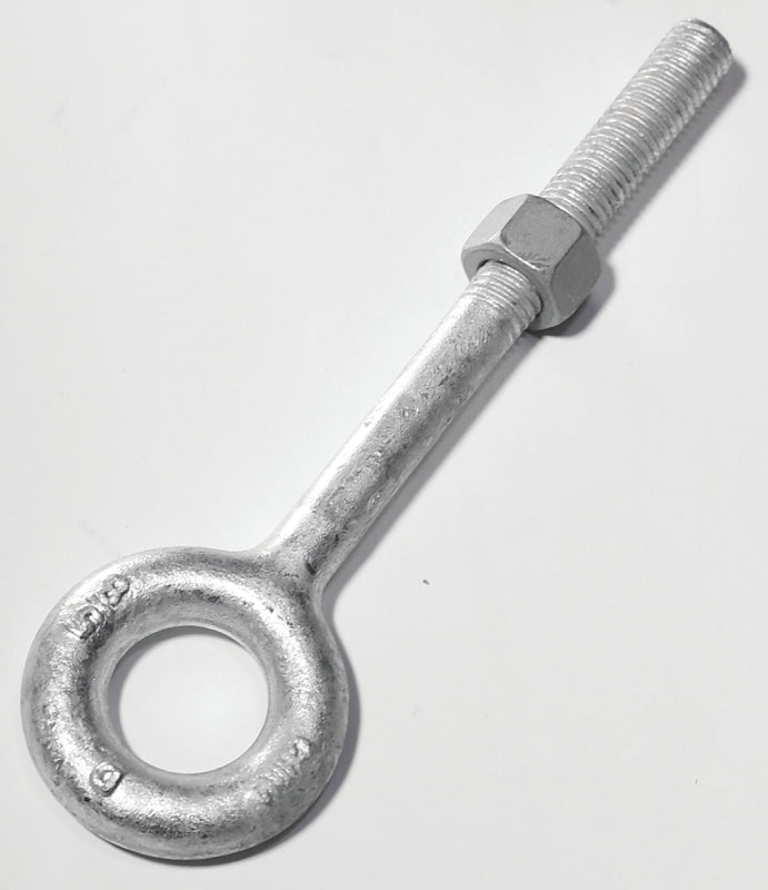 BARON Baron 24-1/2X6 Eye Bolt, 1/2 in Thread, 3 in L Thread, 1 in ID x 2 in OD Dia Eye, 6 in L Shank, 2200 lb Working Load HARDWARE & FARM SUPPLIES BARON
