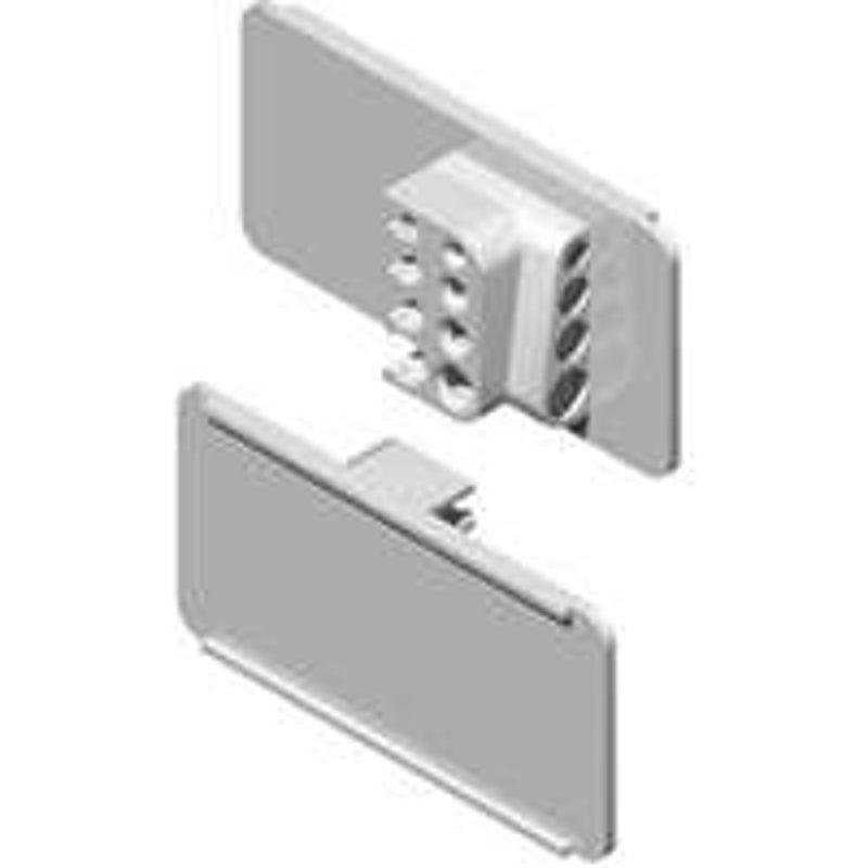 SOUTHERN IMPERIAL Southern Imperial RQ-3 Label Holder, 3 in L x 1-1/4 in H Dimensions, Translucent