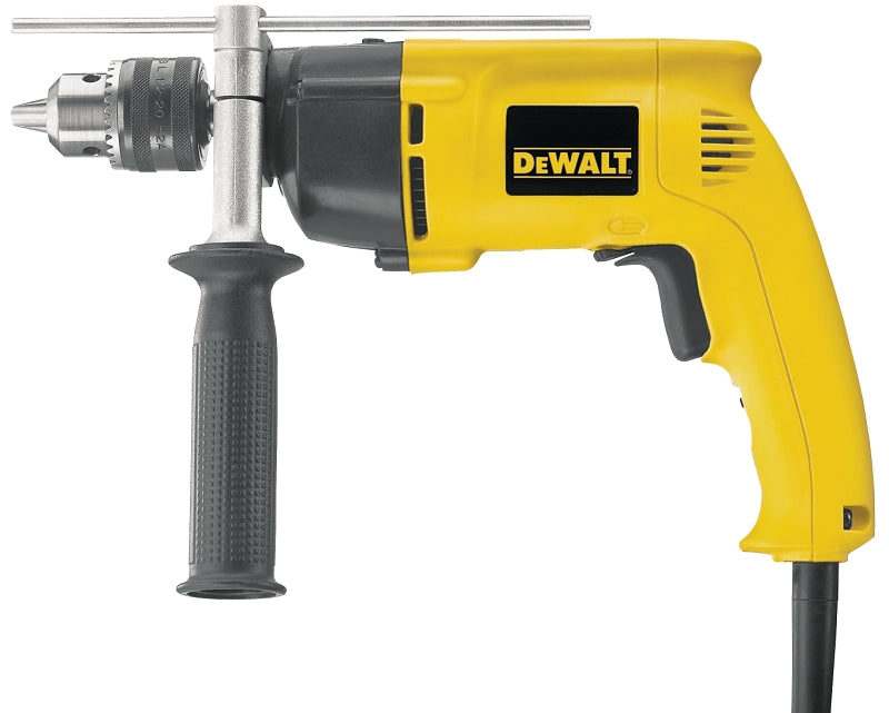 DEWALT DEWALT DW511 Hammer Drill, 8.5 A, Keyed Chuck, 1/2 in Chuck, 46,000 bpm, 0 to 3000 rpm Speed, 1-Speed