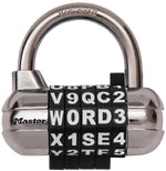 MASTER LOCK Master Lock 1534D Padlock, 1/4 in Dia Shackle, 1-1/8 in H Shackle, Steel Shackle, Metal Body, 2-1/2 in W Body