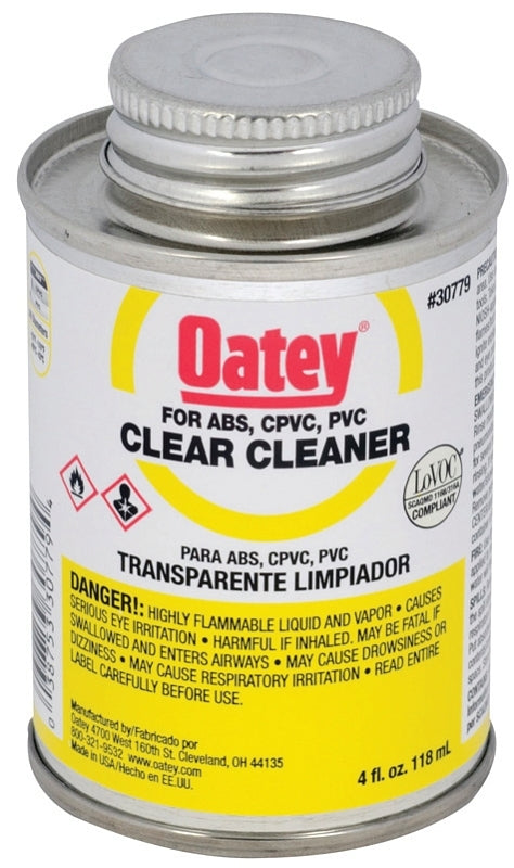OATEY Oatey 30779 All-Purpose Pipe Cleaner, Liquid, Clear, 4 oz Can