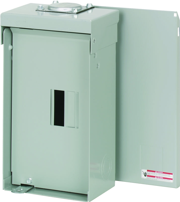 CUTLER-HAMMER Cutler-Hammer BR BR24L125RP Load Center, 125 A, 2 -Space, 4 -Circuit, Main Lug, NEMA 3R Enclosure, Light Gray ELECTRICAL CUTLER-HAMMER