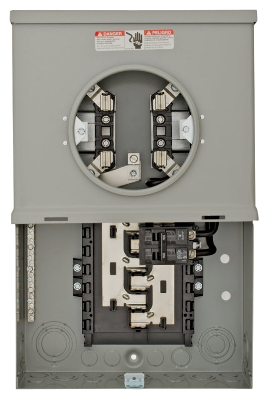 SIEMENS Siemens MC1020B1100S Meter Combination Load Center, 100 A, 10 -Space, 4 -Jaw, 20 -Circuit, NEMA 3R Enclosure