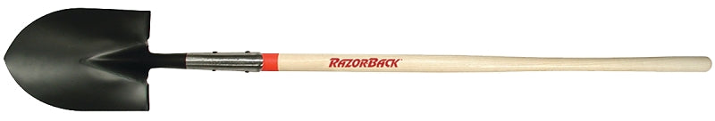 RAZOR-BACK Razor-Back 45520 Shovel with Dual Rivet, 8-3/4 in W Blade, Steel Blade, Hardwood Handle, 48 in L Handle