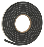 FROST KING Frost King R538H Foam Tape, 3/8 in W, 10 ft L, 5/16 in Thick, Rubber, Black