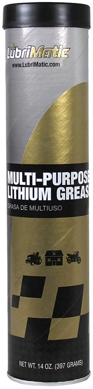 LUBRIMATIC LubriMatic 11315 Lithium Grease, 14 oz Cartridge, Black AUTOMOTIVE LUBRIMATIC