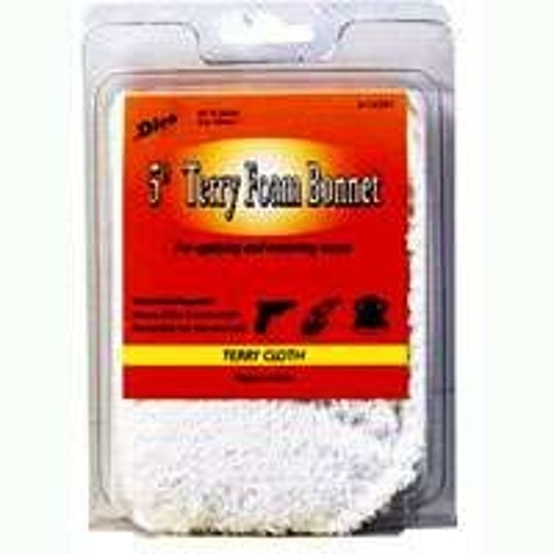 DICO PRODUCTS Dico 584-45600 Polishing Bonnet, 5 to 6 in Dia, Foam/Terry Cloth AUTOMOTIVE DICO PRODUCTS