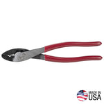 KLEIN Klein Tools 1005 Crimping and Cutting Tool, 22 to 10 AWG Wire, 22 to 10 AWG Cutting Capacity, 9.6 in OAL, Plastic Handle ELECTRICAL KLEIN