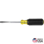 KLEIN Klein Tools 600-4 Screwdriver, 1/4 in Drive, Keystone Drive, 8-11/32 in OAL, Acetate Handle, 4 in L Shank