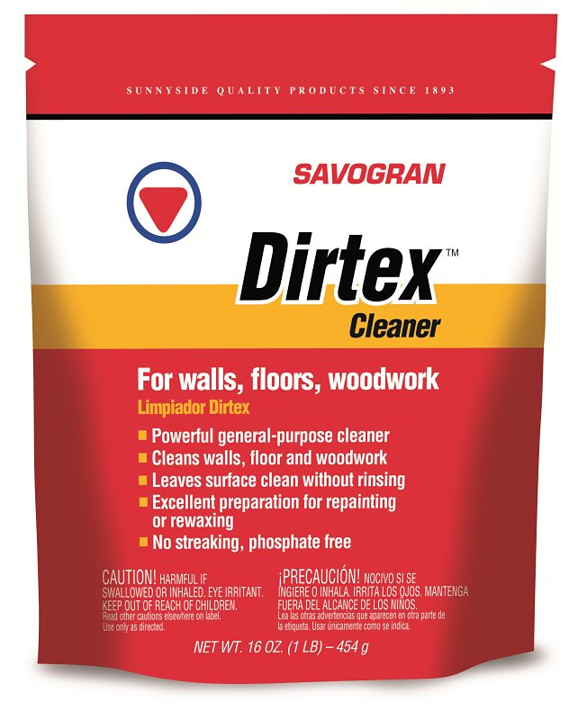 SUNNYSIDE Dirtex 10601 Cleaner, 1 lb, Box, Solid, Orange