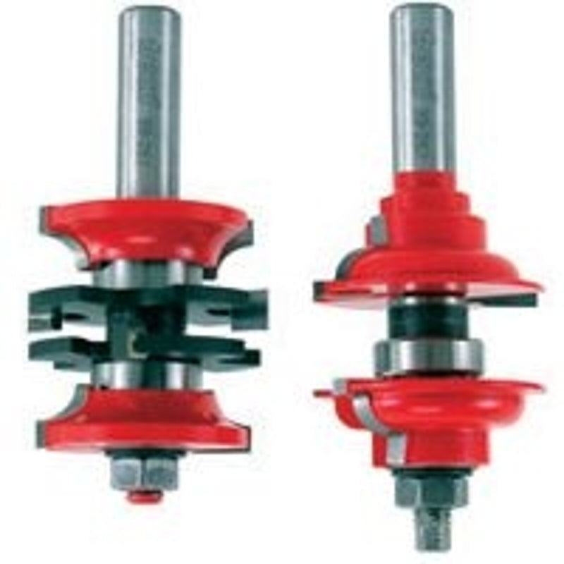 FREUD Freud 99-267 Router Bit Set, 4-1/8 in OAL, 1/2 in Dia Shank, 2-Cutter, Carbide TOOLS FREUD