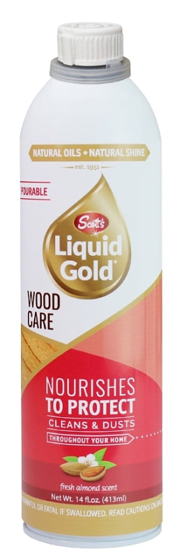 NAKOMA PRODUCTS Scott's Liquid Gold 10018 Cleaner and Preservative, 14 oz, Liquid, Almond, Amber CLEANING & JANITORIAL SUPPLIES NAKOMA PRODUCTS