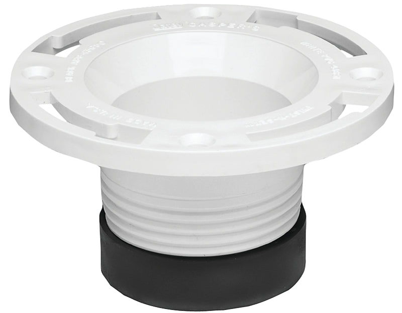 OATEY Oatey 43651 Closet Flange, 4 in Connection, PVC, White PLUMBING, HEATING & VENTILATION OATEY