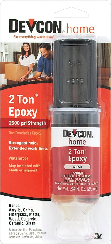 DEVCON Devcon 31345 Series Epoxy, 0.84 fl-oz Syringe, Liquid, Amber, Water Resist PAINT DEVCON