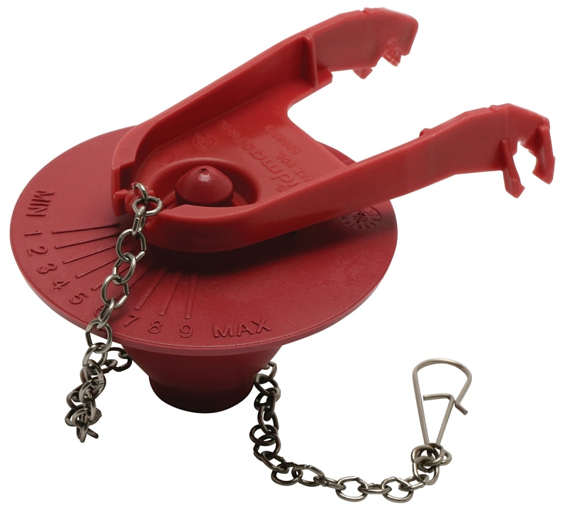 FLUIDMASTER Fluidmaster 502P21 Toilet Flapper, Plastic, Red, For: 1.6 gal Toilets