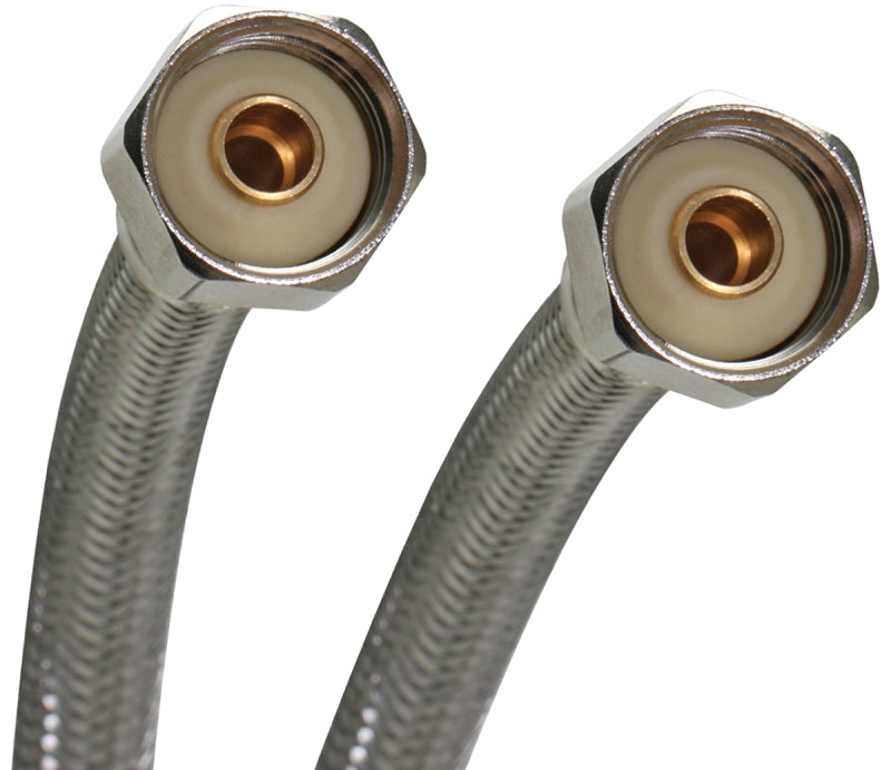 FLUIDMASTER Fluidmaster B4F12U Water Supply Connector, 1/2 in, Polymer/Stainless Steel