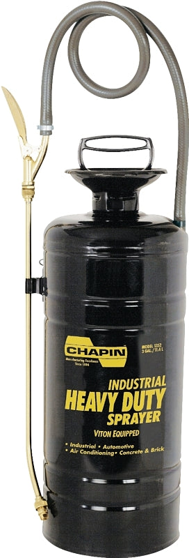 CHAPIN Chapin 1352 Compression Sprayer, 3 gal Tank, Steel Tank, 36 in L Hose
