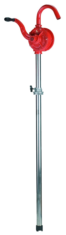 LUBRIMATIC LubriMatic 55-303 Barrel Pump, 42 in L Suction Tube, 1-1/16 in Outlet, 1 gal/18 Revolutions, Iron/Steel