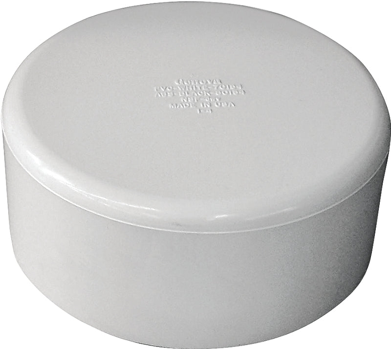 IPEX USA LLC-CANPLAS Canplas 193086 Pipe Cap, 6 in, Hub, PVC, White PLUMBING, HEATING & VENTILATION IPEX USA LLC-CANPLAS