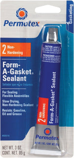 PERMATEX Permatex 80016 Sealant, Black, 3 oz Tube, Paste, Alcohol AUTOMOTIVE PERMATEX