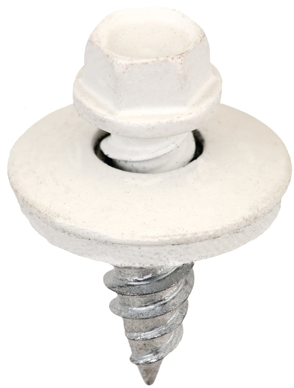 ACORN INTERNATIONAL Acorn SW-SS1234W250 Stitch Screw, #12 Thread, High-Low Thread, Hex Drive, White, 250/BAG HARDWARE & FARM SUPPLIES ACORN INTERNATIONAL