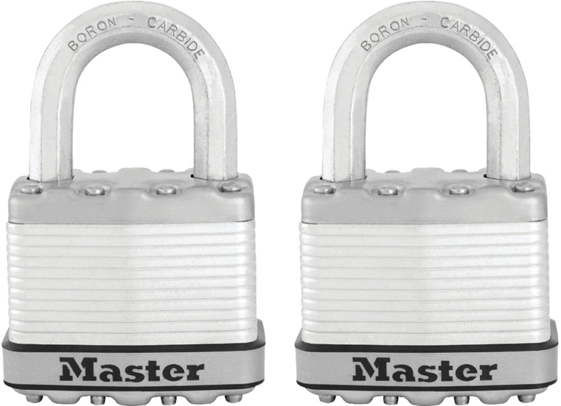 MASTER LOCK Master Lock Magnum Series M5XT Padlock, Keyed Alike Key, 3/8 in Dia Shackle, 1 in H Shackle, Stainless Steel Body, Zinc HARDWARE & FARM SUPPLIES MASTER LOCK