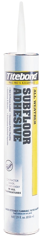 TITEBOND Titebond 5492 Subfloor Adhesive, Light Tan, 28 oz Cartridge