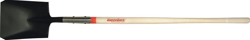 RAZOR-BACK Razor-Back 44101 Shovel, Open Back, Square Point, 58-1/2 in OAL, 9-1/2 in W Blade, Steel Blade, Ashwood Handle