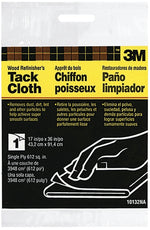 3M 3M 10132 Tack Cloth, 36 in L, 17 in W, Synthetic Fabric, White, 1-Ply PAINT 3M