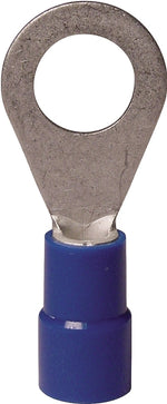 GB Gardner Bender 10-104 Ring Terminal, 600 V, 16 to 14 AWG Wire, #8 to 10 Stud, Vinyl Insulation, Copper Contact, Blue ELECTRICAL GB
