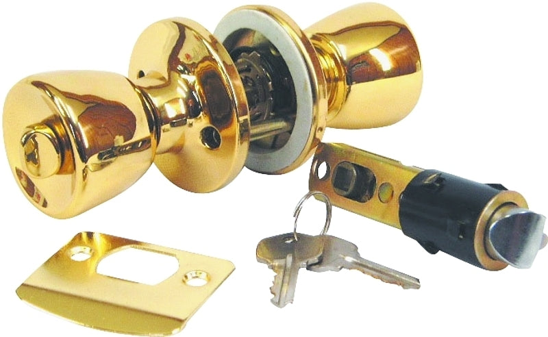 US HARDWARE US Hardware D-099B Entrance Lockset, Brass, Brass AUTOMOTIVE US HARDWARE