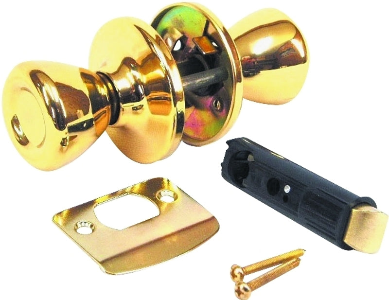 US HARDWARE US Hardware D-601B Door Passage Lockset, Metal, Brass AUTOMOTIVE US HARDWARE