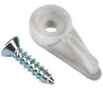 US HARDWARE US Hardware WP-9877C Screen Clip, 3/8 in, Nylon, 8 CD, White AUTOMOTIVE US HARDWARE
