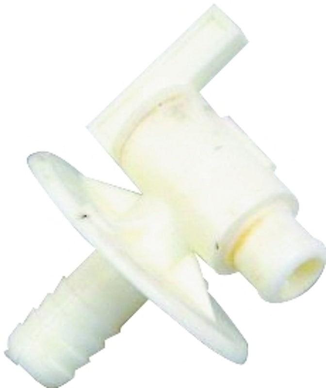 US HARDWARE US Hardware RV-390C Water Spigot, 3/8 in OD, Plastic, White AUTOMOTIVE US HARDWARE