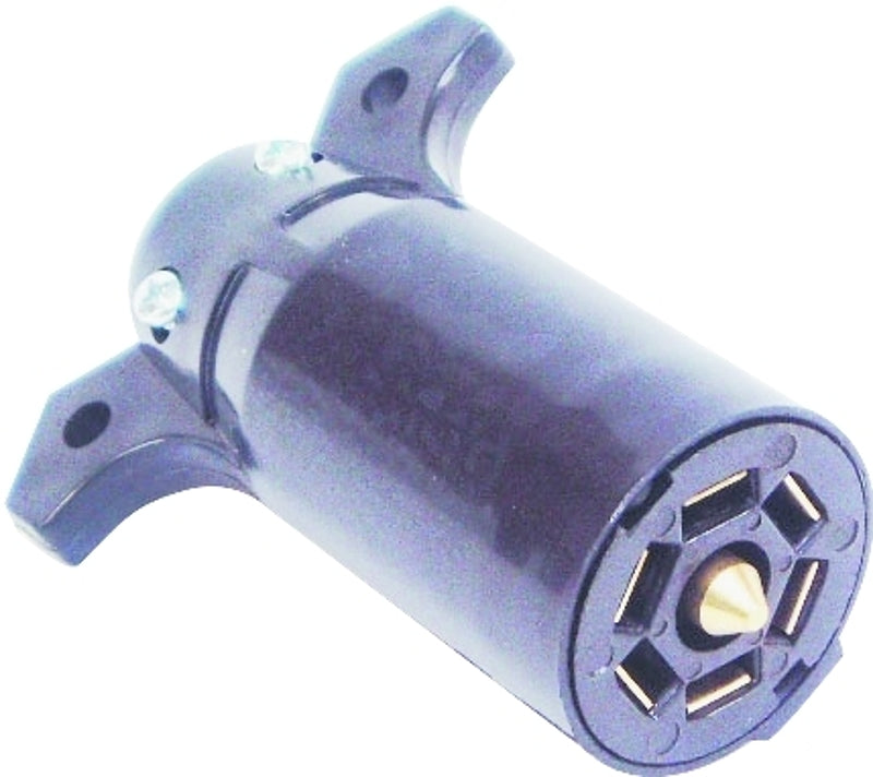 US HARDWARE US Hardware RV-488C Trailer Connector with Grip, 12 V, 7-Pole, Plastic, Black