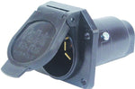 US HARDWARE US Hardware RV-490B Trailer Connector, 12 V, 7-Pole, Plastic, Black AUTOMOTIVE US HARDWARE