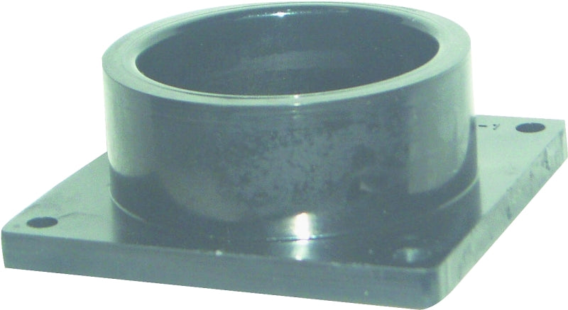 US HARDWARE US Hardware RV-700C Socket with Flange, 1-1/2 in ID, Slip, ABS, Black AUTOMOTIVE US HARDWARE