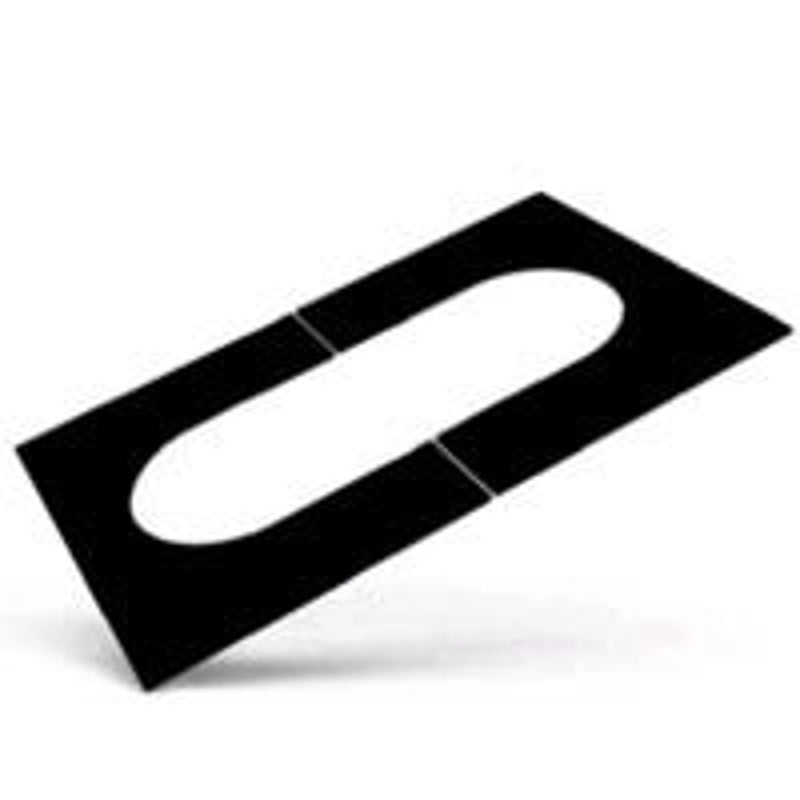 SELKIRK Selkirk 206512 Adjustable Pitch Ceiling Plate, 6 in Pipe, Black, Matte PLUMBING, HEATING & VENTILATION SELKIRK