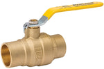 B & K INDUSTRIES B & K 107-854NL Ball Valve, 3/4 in Connection, Solder, 600/125 psi Pressure, Manual Actuator, Brass Body PLUMBING, HEATING & VENTILATION B & K INDUSTRIES