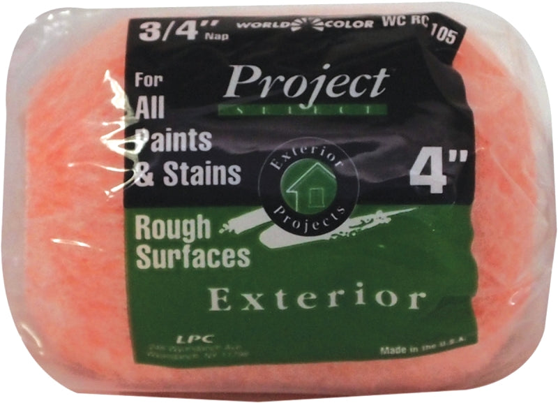 LINZER Linzer RC105-4 Roller Cover, 3/4 in Thick Nap, 4 in L, Polyester Cover PAINT LINZER