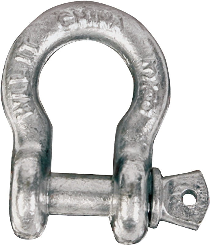 KOCH Koch 081593/MC654G Anchor Shackle, 1700 lb Working Load, Steel, Galvanized, 1 in