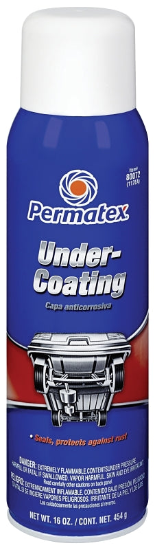 PERMATEX Permatex 80072 Undercoating, 20 oz Aerosol Can, Liquid AUTOMOTIVE PERMATEX