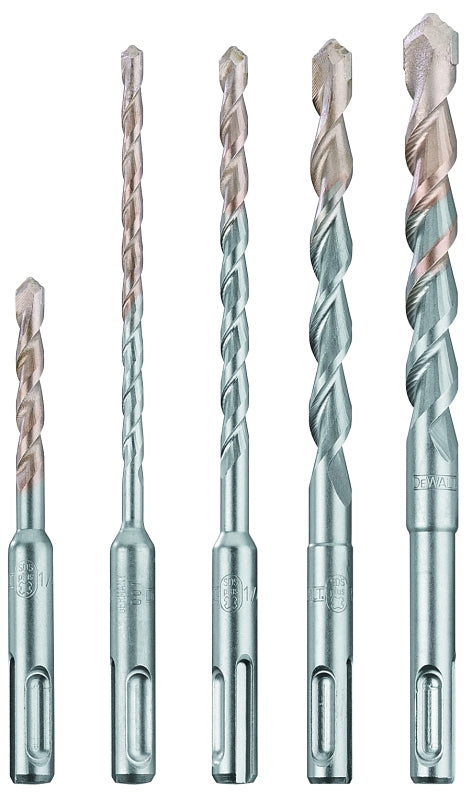 DEWALT DEWALT DW5470 Hammer Bit Set, 5-Piece, Carbide, Bright TOOLS DEWALT
