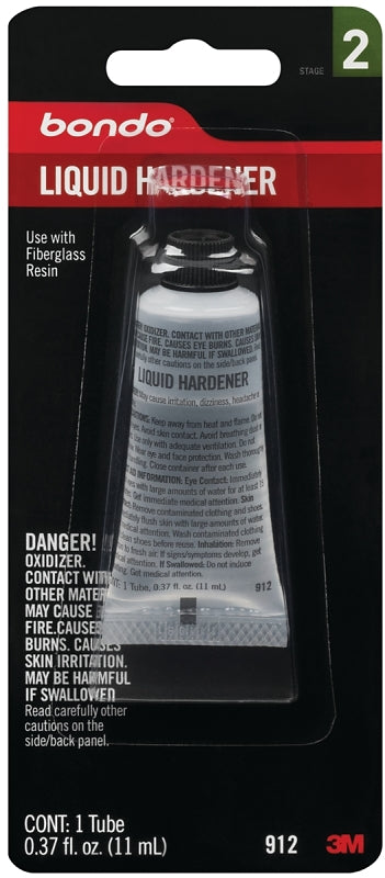BONDO Bondo 912 Hardener, 0.37 oz Tube, Liquid AUTOMOTIVE BONDO