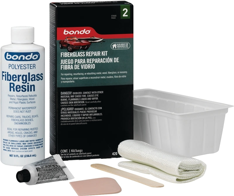 BONDO Bondo 420C Fiberglass Resin Repair Kit, 0.5 pt AUTOMOTIVE BONDO